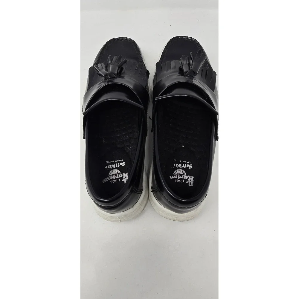Dr Martens women 8 Edison Kiltie Tassel loafer Temperley leather black
